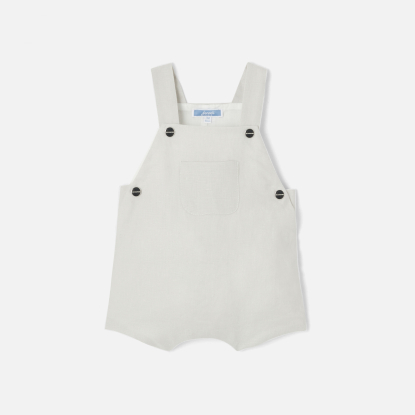 Baby boy linen overalls