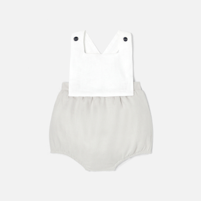 Baby colour block romper