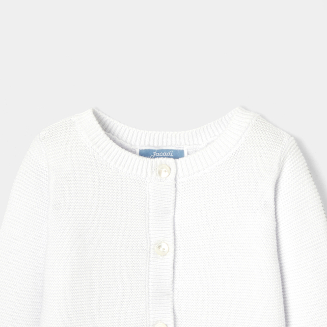 Baby girl garter stitch cardigan Baby girl garter stitch cardigan