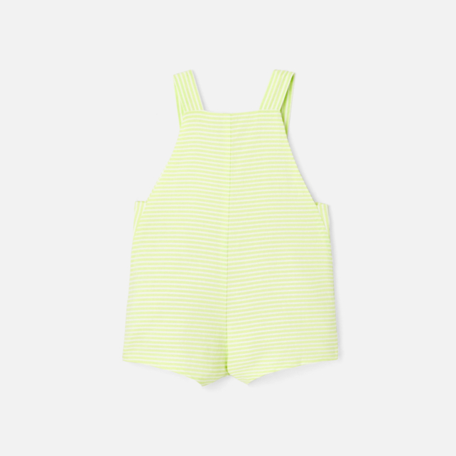 Baby boy short overalls in seersucker Baby boy short overalls in seersucker