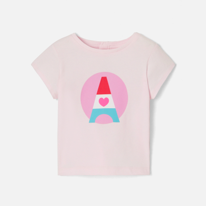 Baby girl short-sleeved T-shirt