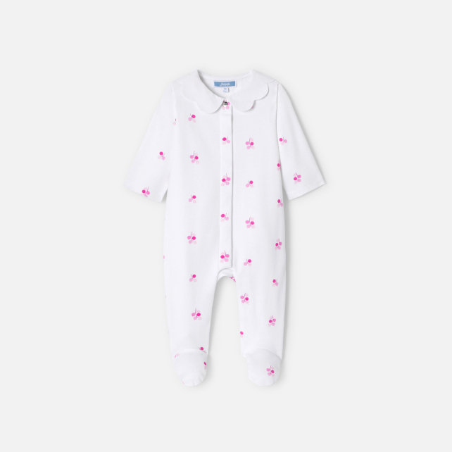 Baby girl pyjamas in interlock Baby girl pyjamas in interlock