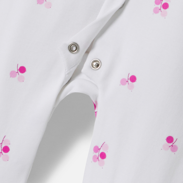 Baby girl pyjamas in interlock Baby girl pyjamas in interlock