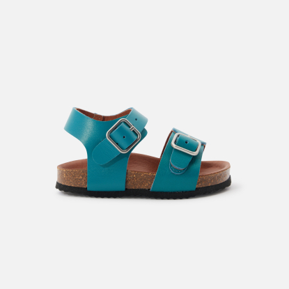 Baby boy sandals in smooth leather