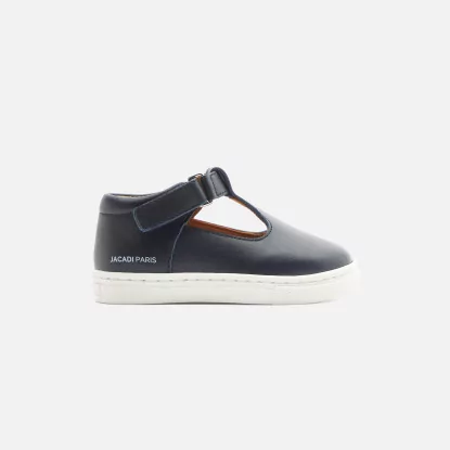 Baby boy smooth leather  t-strap shoes
