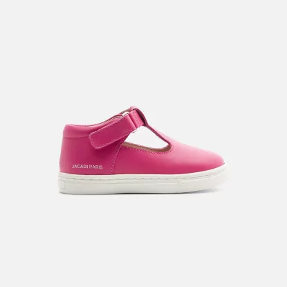 Baby girl leather t-bar shoes
