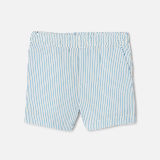 Baby boy shorts in seersucker Baby boy shorts in seersucker