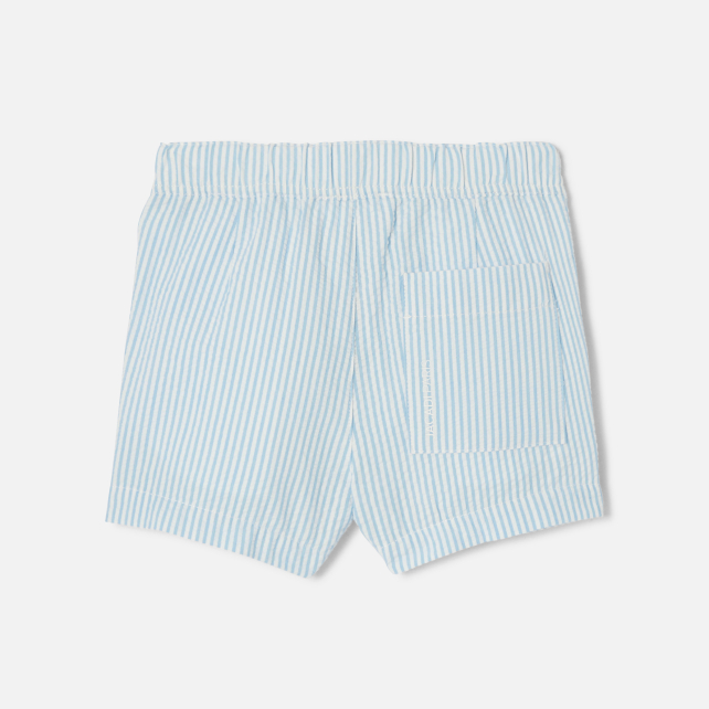 Baby boy shorts in seersucker Baby boy shorts in seersucker