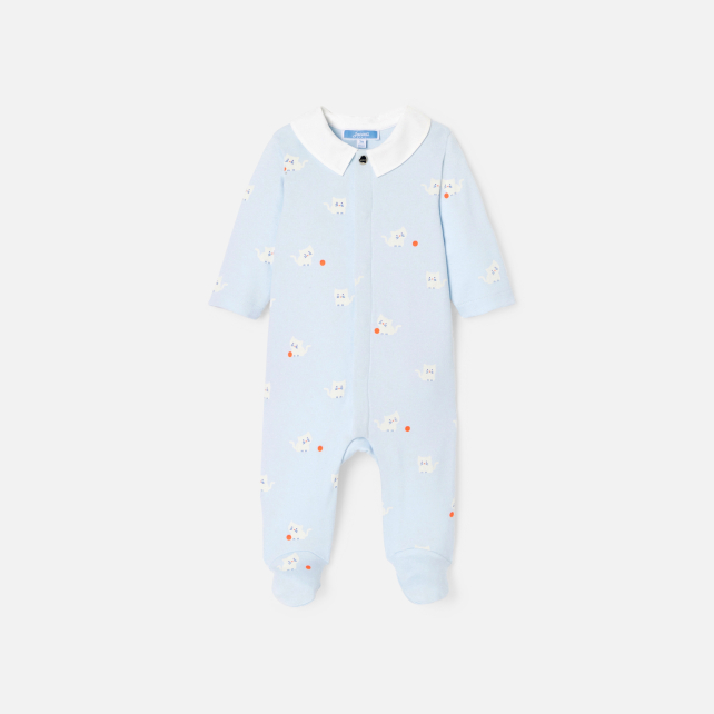 Baby boy pyjamas in interlock Baby boy pyjamas in interlock