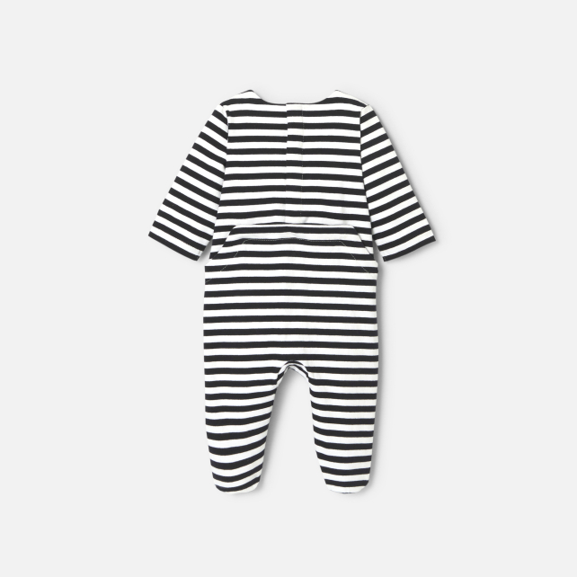 Baby boy pyjamas in striped jersey Baby boy pyjamas in striped jersey