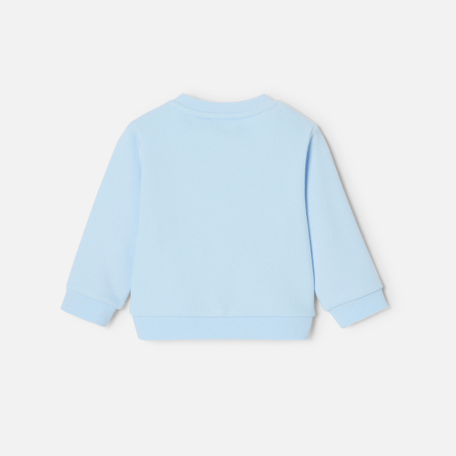 Baby boy sweatshirt in interlock Baby boy sweatshirt in interlock