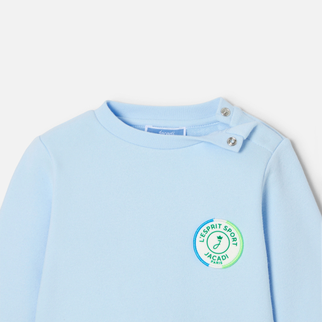 Baby boy sweatshirt in interlock Baby boy sweatshirt in interlock