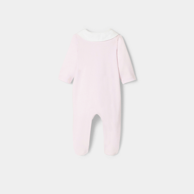 Baby girl pyjamas in interlock Baby girl pyjamas in interlock