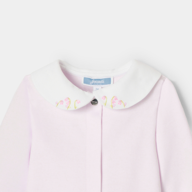 Baby girl pyjamas in interlock Baby girl pyjamas in interlock