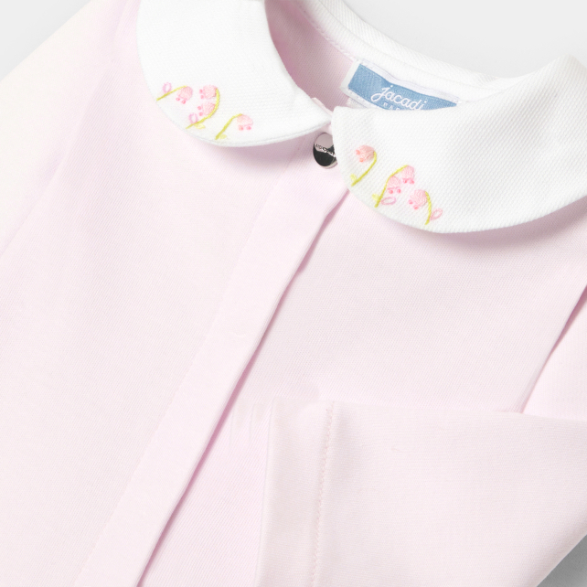 Baby girl pyjamas in interlock Baby girl pyjamas in interlock