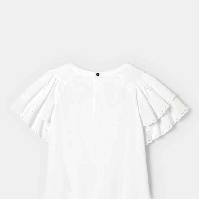 Girl T-shirt with ruffled sleeves Girl T-shirt with ruffled sleeves