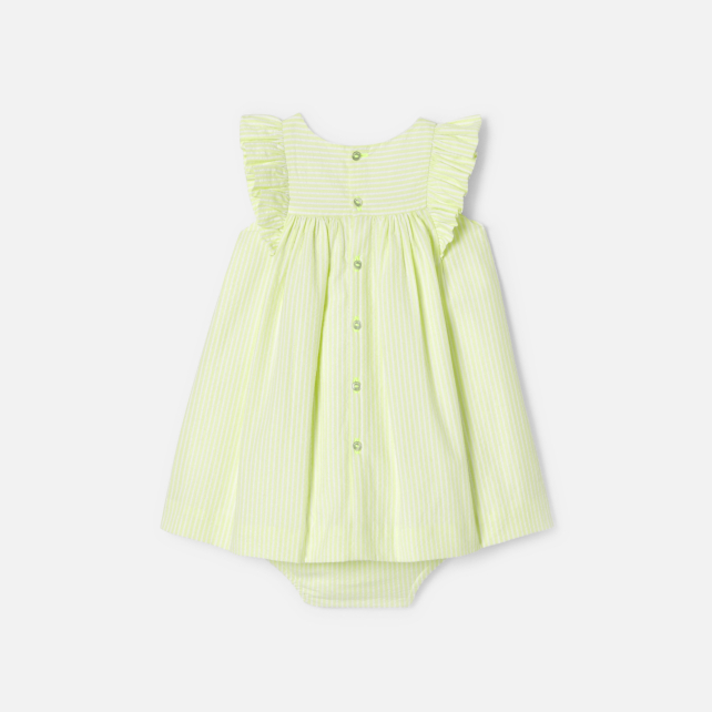 Baby girl dress in seersucker Baby girl dress in seersucker