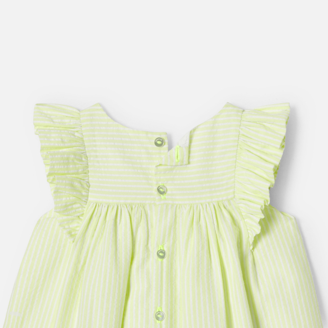 Baby girl dress in seersucker Baby girl dress in seersucker