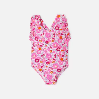 Baby girl swimsuit in Liberty fabric