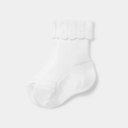 Chaussettes bébé fille à revers