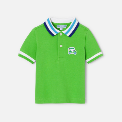 Baby boy polo shirt in cotton piqué