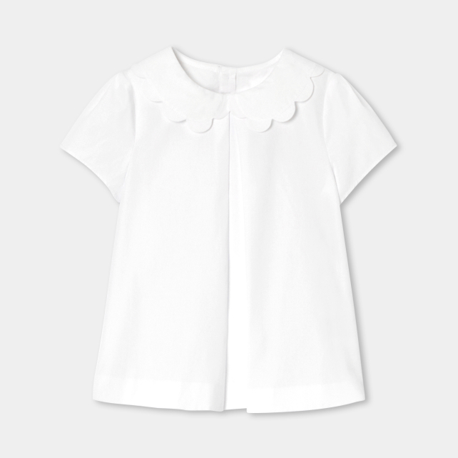 Girl blouse in poplin Girl blouse in poplin