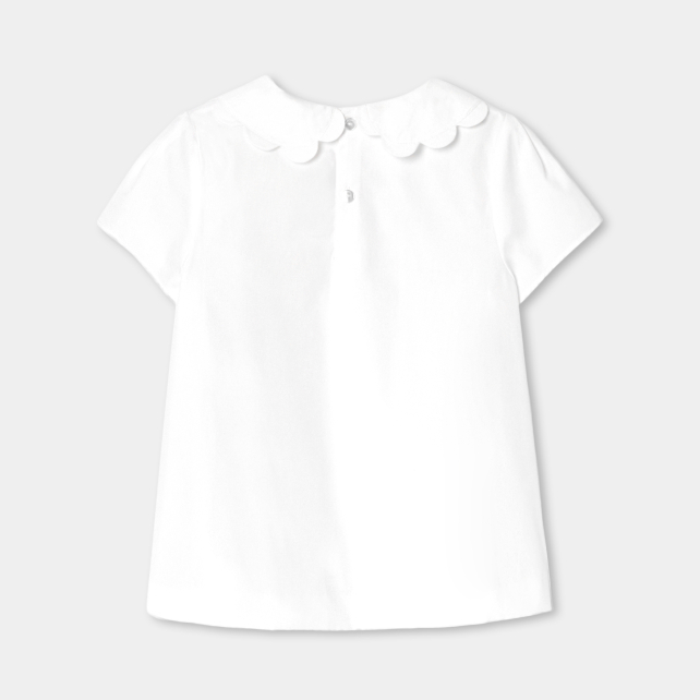 Girl blouse in poplin Girl blouse in poplin