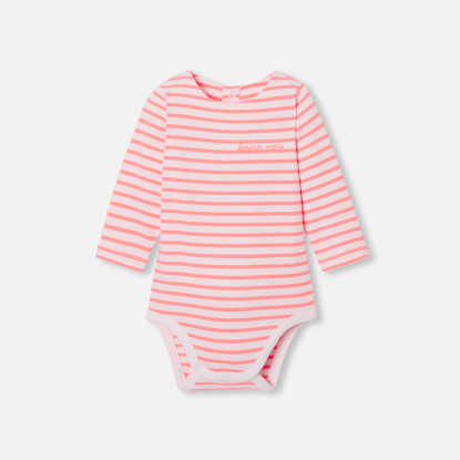 Baby girl striped bodysuit