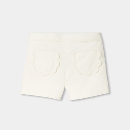 Baby girl shorts in milleraies velvet