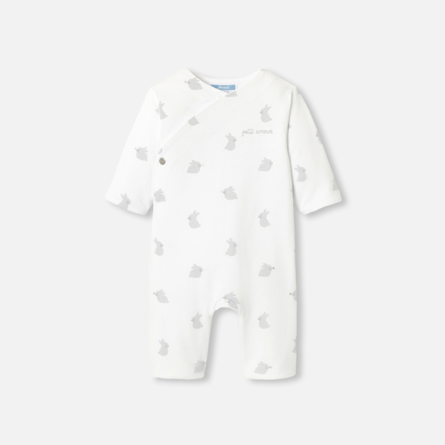 Baby jumpsuit in wadded jersey Baby jumpsuit in wadded jersey