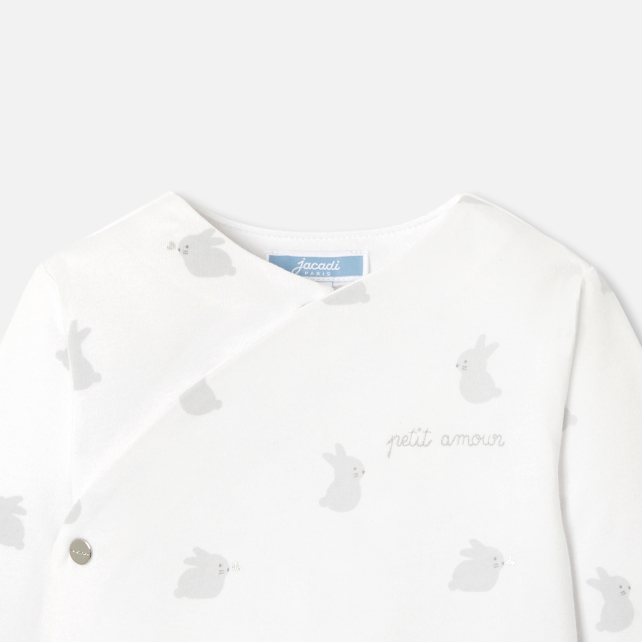 Baby jumpsuit in wadded jersey Baby jumpsuit in wadded jersey