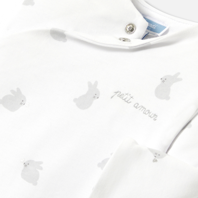 Baby jumpsuit in wadded jersey Baby jumpsuit in wadded jersey