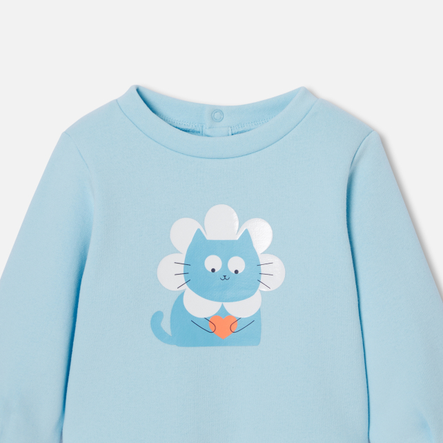 Baby girl fleece sweatshirt Baby girl fleece sweatshirt