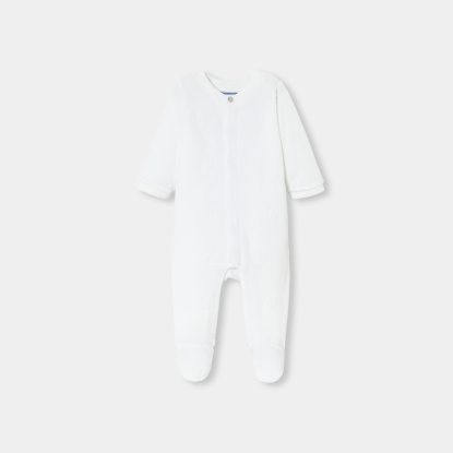 Baby cloud pattern velvet pyjamas
