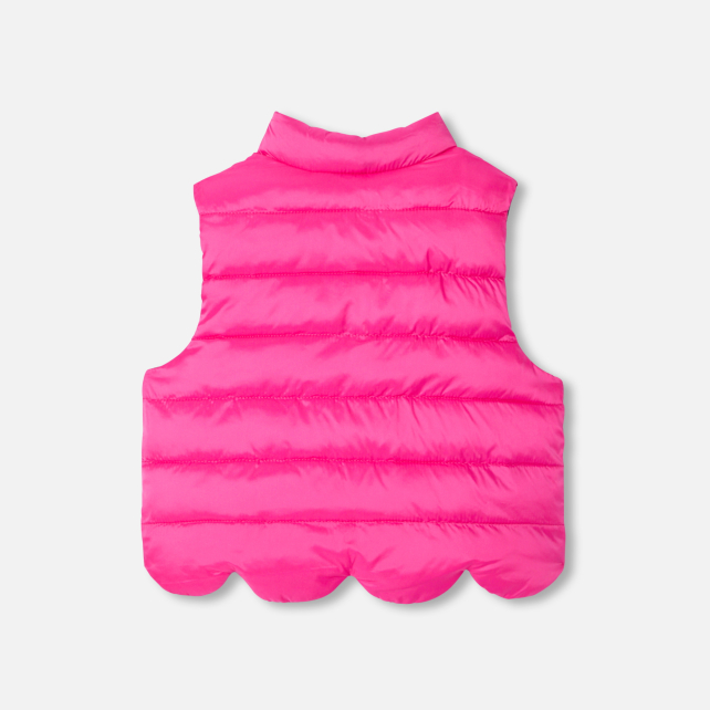Baby girl reversible sleeveless padded jacket Baby girl reversible sleeveless padded jacket