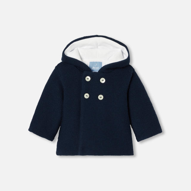 Baby Merino wool burnous jacket Baby Merino wool burnous jacket