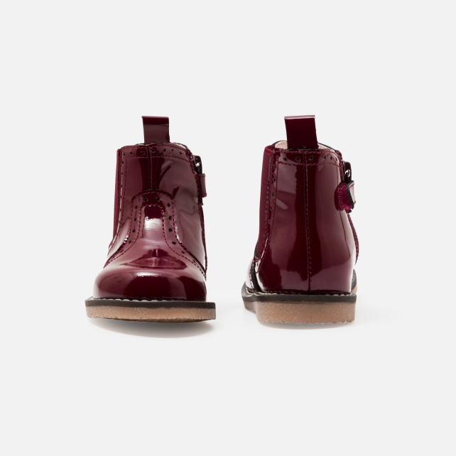 Baby girl Chelsea boots in patent leather