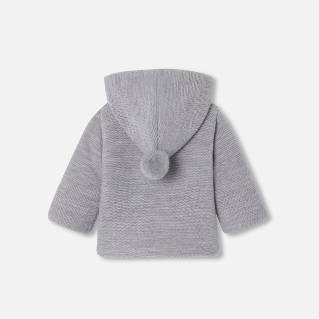Baby knitted burnous jacket Baby knitted burnous jacket