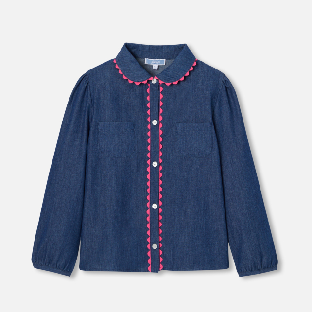 Blouse enfant fille en jean Blouse enfant fille en jean