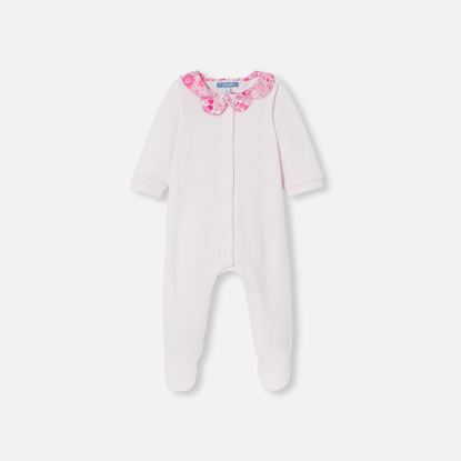 Baby girl velvet pyjamas