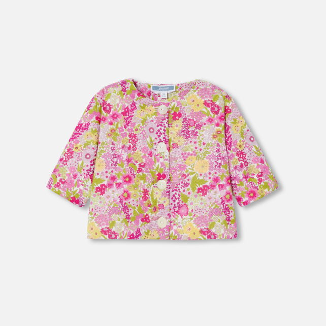 Cardigan bébé fille en Tissu Liberty Cardigan bébé fille en Tissu Liberty