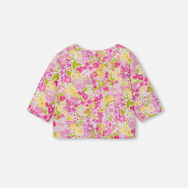 Cardigan bébé fille en Tissu Liberty Cardigan bébé fille en Tissu Liberty