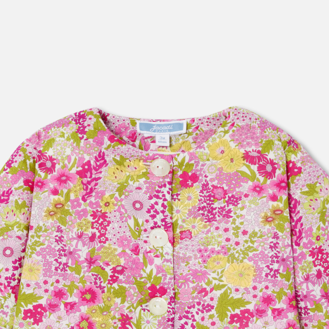 Cardigan bébé fille en Tissu Liberty Cardigan bébé fille en Tissu Liberty