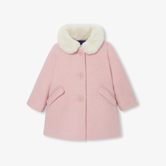 Baby girl coat in wool cloth Baby girl coat in wool cloth