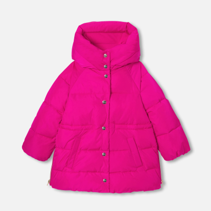 Girl mid-length padded jacket