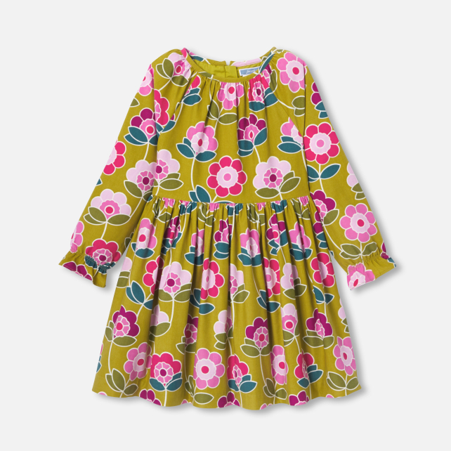 Robe enfant fille en velours milleraies Robe enfant fille en velours milleraies