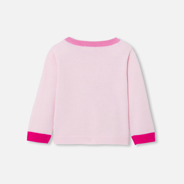 Pull bébé fille Intarsia fleurs Pull bébé fille Intarsia fleurs