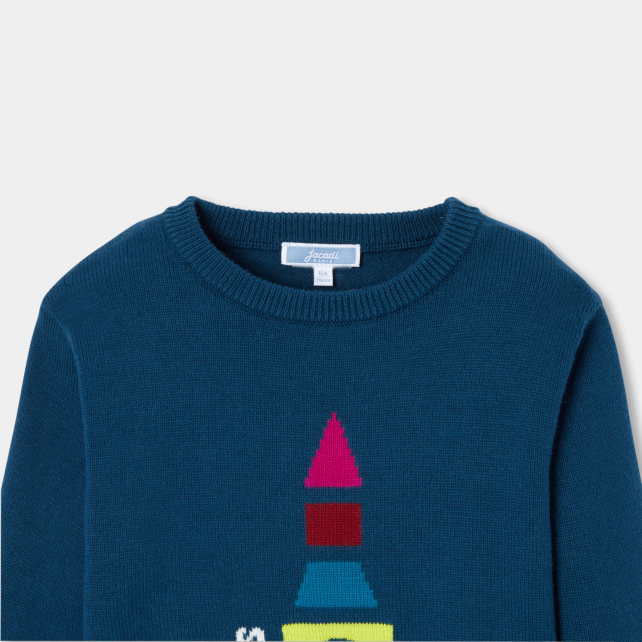 Pull enfant garçon en coton et laine Pull enfant garçon en coton et laine