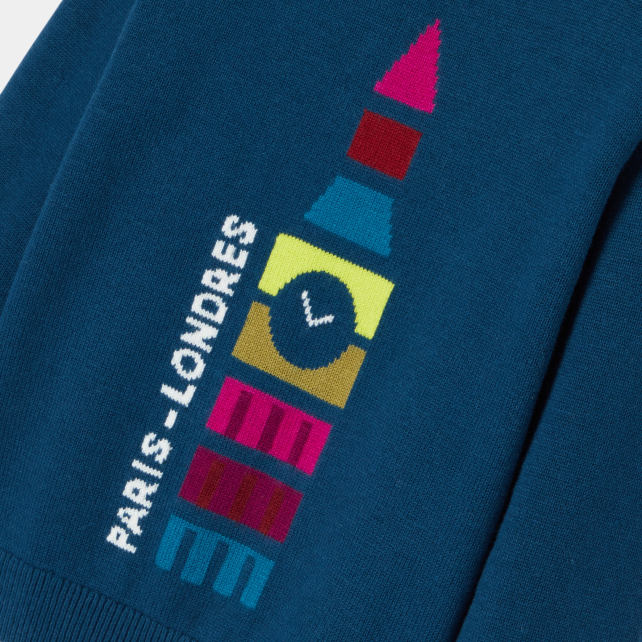 Boy jumper in cotton and wool Boy jumper in cotton and wool