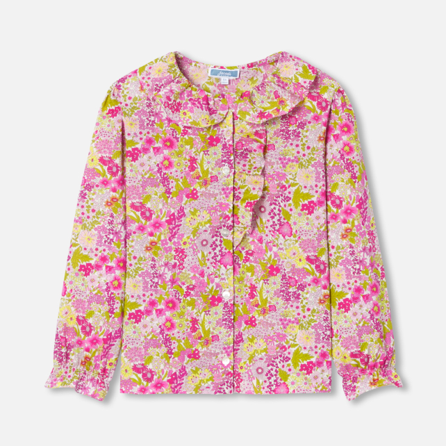 Blouse enfant fille en tissu Liberty Blouse enfant fille en tissu Liberty